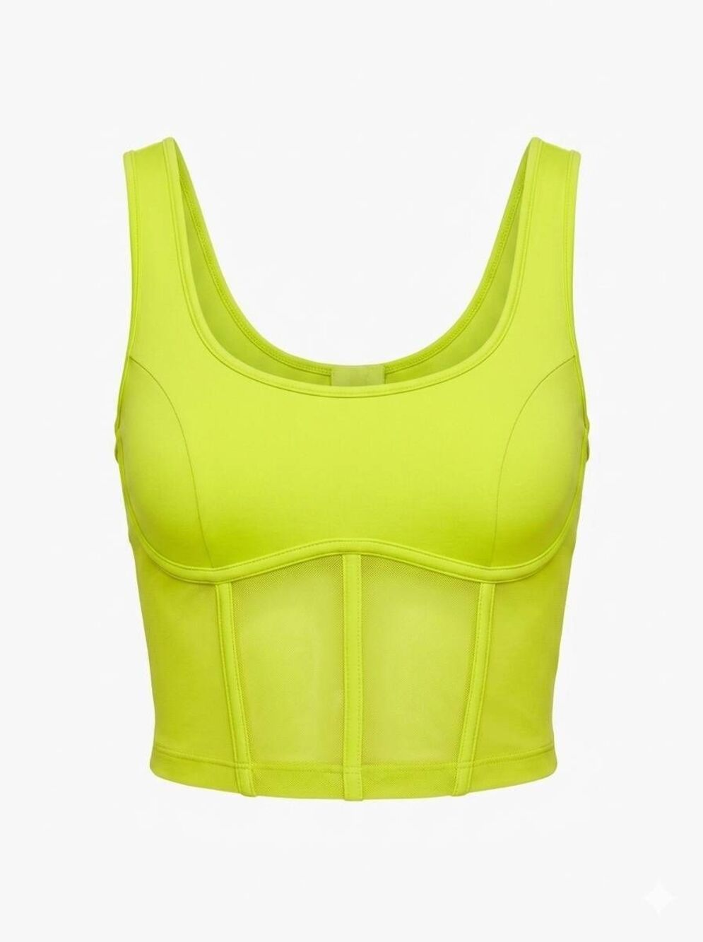 🔥NWT Sofia Lime Punch Corset Bustier Low Impact Top Large